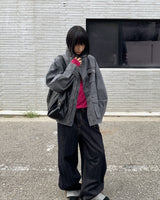 [ORIGINAL] Spicy Bijo Oversized Roll-Up Denim Pants
