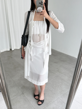 chiffon bandnig tube top (3color)