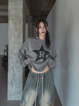 R Star Pigment Loose Fit Long Sleeve