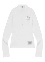 ユイナライトスリムフィットクロップハーフジップアップ(4COLOR)