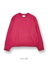 LMN ライフセミオーバーサイズフィットツイスティドラウンドニット (5 colors)