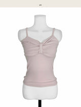piz ribbon volume sleeveless top
