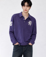 (UNISEX) Horse PK Collar Long Sleeve