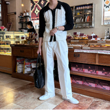LMN Two Tuck Patch Side Banding Wide Pants (3 colors)