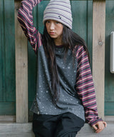 STRIPED STAR RAGLAN LS TEE(CV2GFFT561A)