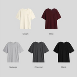 [S/S]ワッフルレギュラークロップTシャツ(5color)