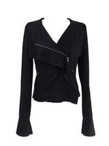 suede drape rider jacket (2color)