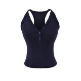 Siena Ribbed Henley Sleeveless