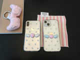 [MADE] ドットエンジェルレジンケース(heart-pink & wings-white)