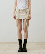 BELLA MINI SKIRT PANTS / BEIGE