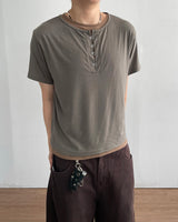 Clo Layered Buckle Short Sleeve T