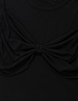 RIBBON T-SHIRT(BLACK)