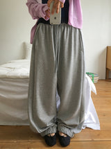 [unisex] Sawa Summer Modal Wide Banding Jogger Pants