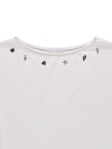 SHELL CAP SLEEVE T (WHITE)