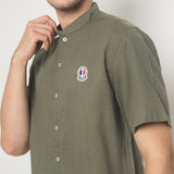 MON AKITA - Fujita Men Short Sleeve Shirt Green