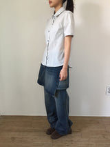 Wendy Plaid Half Blouse (2color)