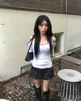 VネックスリムTシャツ
