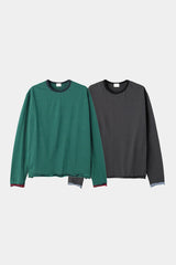 Color matching stripe long sleeve