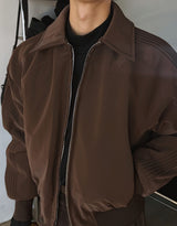 ASCLO Glossy Winter Track Padded Blouson (3color)