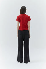 KIRSH PLAIN COOL WIDE FIT DENIM PANTS - BLACK
