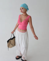 Hotping lace V-neck tank top