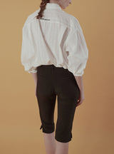 ディアリー柄シャツ_パンチング