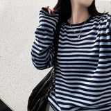 Streaming Basic Long-Sleeved Round Knitwear