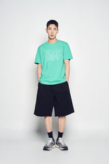25SS ADLV PLANET SHORT SLEEVE T-SHIRT DARK LIGHT GREEN
