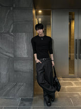 ロアー マッスルフィット リブロングスリーブTシャツ