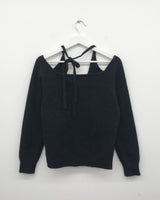 Whistle Angora Halter Neck Cardigan (3color)