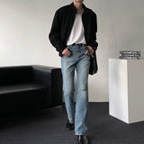 Chen Semi-cropped button suede jacket (3 colors)