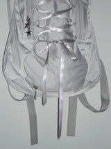 Lace up backpack _ Grey