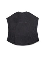 テンポラリーキュプラブラックグレーTシャツ