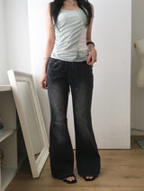 Banding bootcut denim