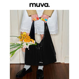 muva.ラージキャパシティ フォルダブル トートバッグ オリジナル ショルダーバッグ