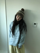 Bach Stripe V Sweatshirt (3color)