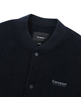 Bouclé Stadium Jacket Navy