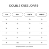 Double Knee Jorts - Raw Blue