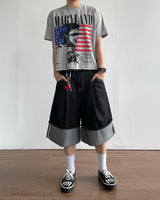 American Flag Cropped Short Sleeve Tee