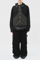 Moss Color Denim Jacket (2color)