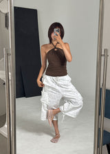 FLOWER PASTEL BERMUDA PANTS