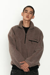 Sherpa Half-zip, brown