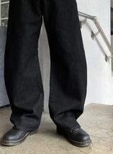 Meir Premium Adult Three-Needle Curved Wide Denim Pants