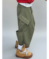 VTG BACK BOOTS CARGO SHORTS_KHAKI
