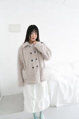 double button fluffy cardigan(2colors)