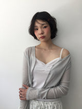 シェール レース スリーブレス(3color)