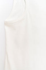 Love & Healthy ロゴノースリーブトップ White