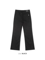 セミフレア コットンパンツ(Black)