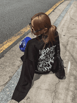 Reversal printed knitwear