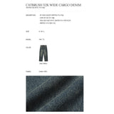 キャットブラッシュ Y2K ワイドカーゴデニムパンツ